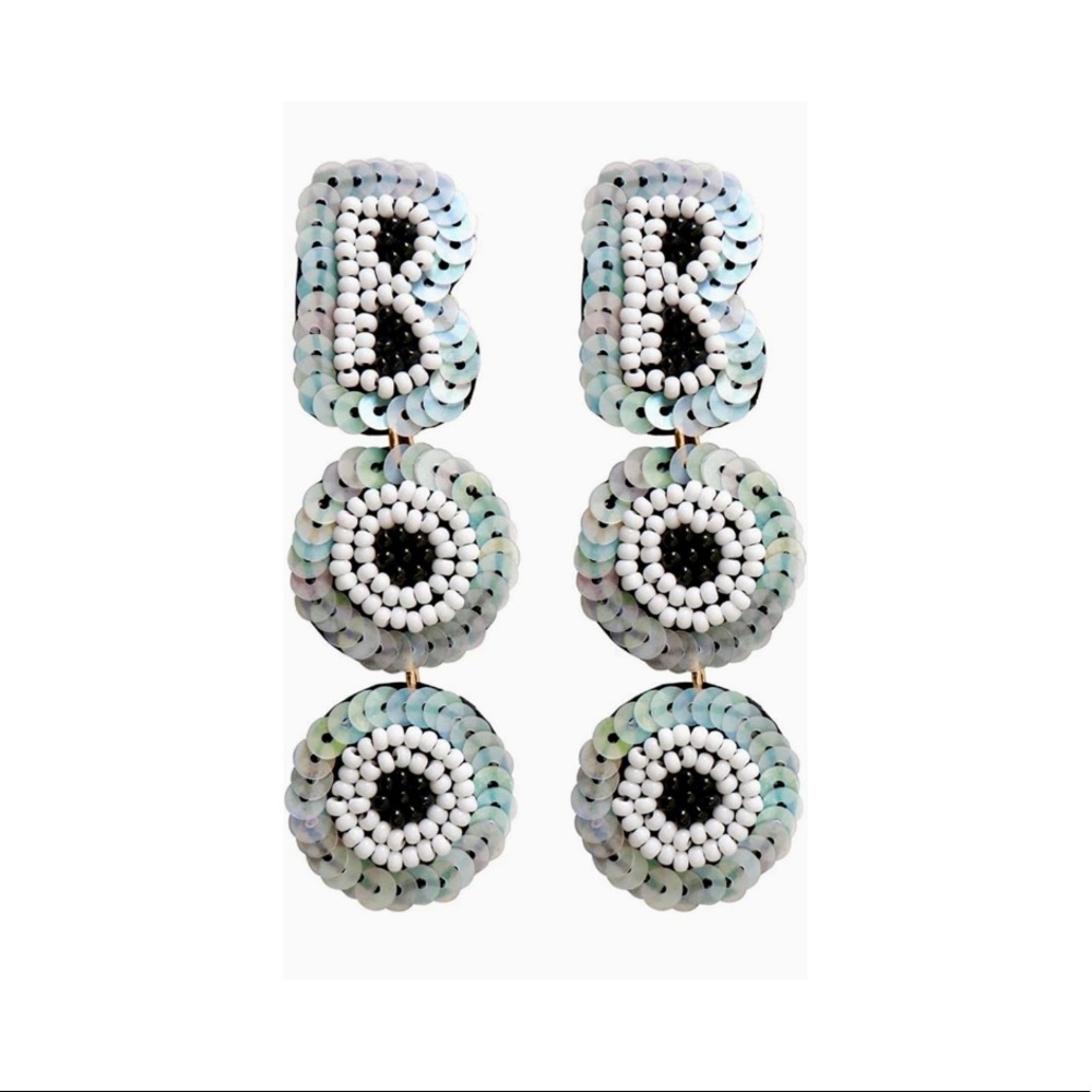 White Boo Earrings